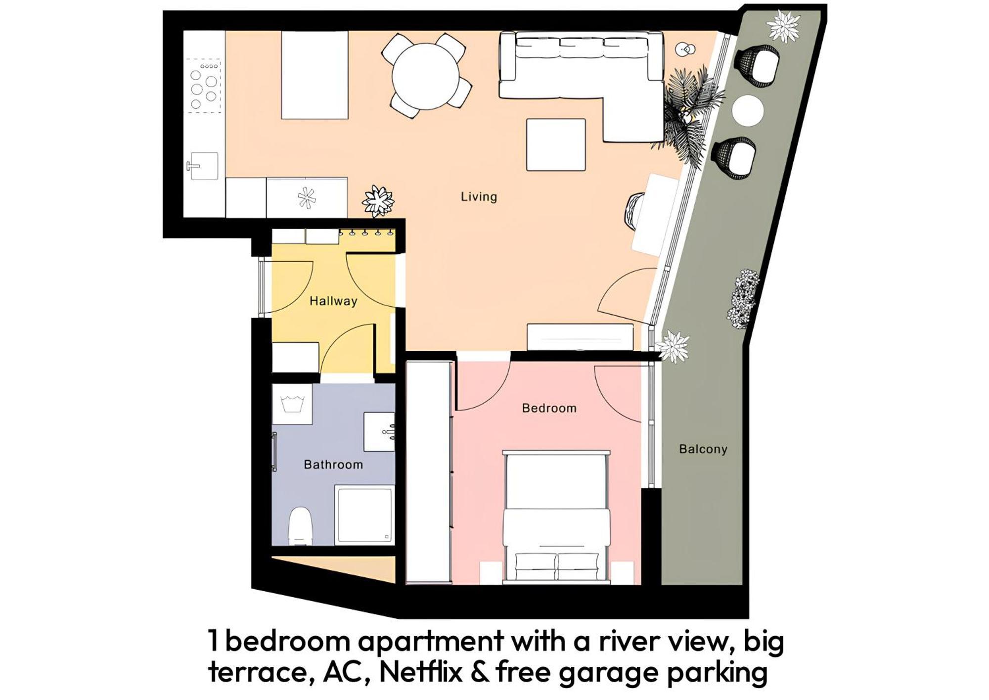 Fully Equipped Apartments With Terraces, Free Garage Parking, Netflix & Ac - By Apartmany Slapanice Cz Bagian luar foto